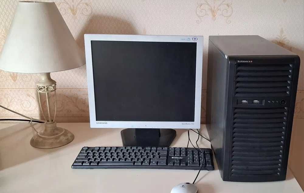 Сервер Supermicro Xeon E-2226G 16gb 2666 hdd 2tb ssd 256gb