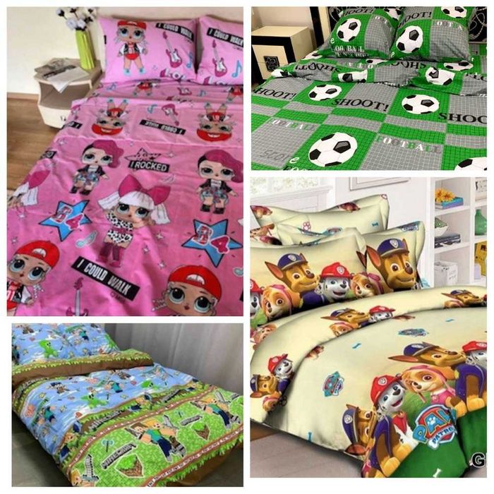 Постіль майнкрафт лол футбол тачки щенячий патруль