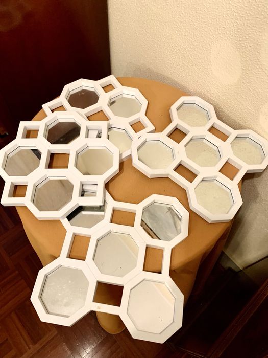 Conjunto espelhos de parede