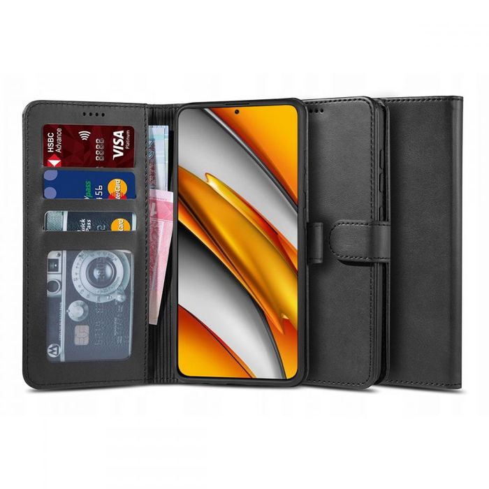 Etui Wallet 2 + Szkło Hartowane Płaskie Do Xiaomi Poco F3