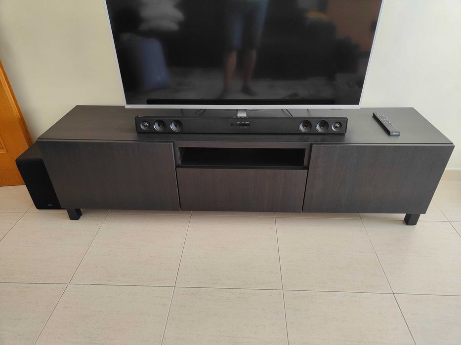 Móvel TV Besta (IKEA) Preto/Castanho
