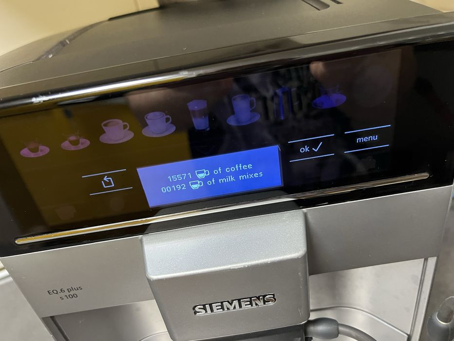 #1729 Siemens eq6 s100 latte cappucinno automat ekspres kawa