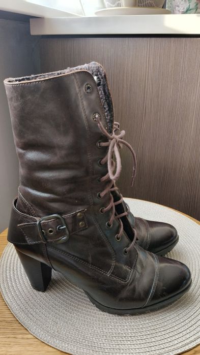 Kozaczki ze skóry roz 40