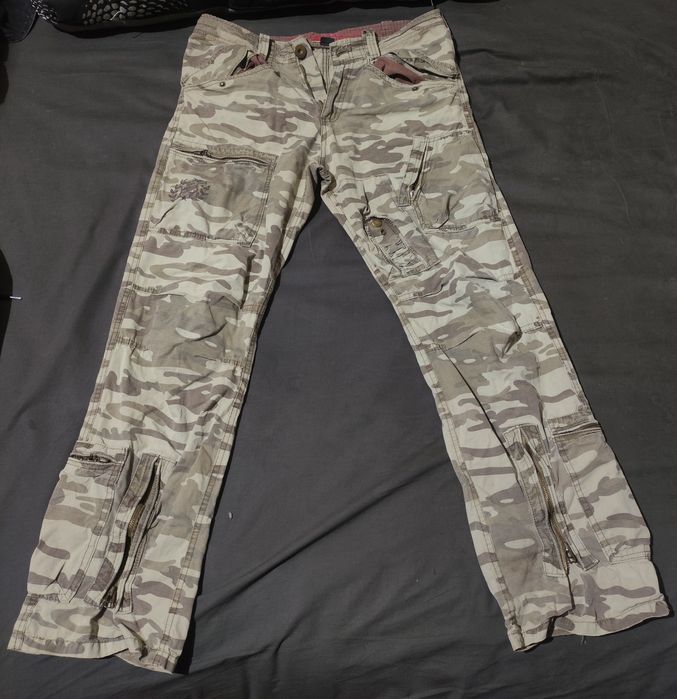 Штаны Cargo, камуфляжные, идеальное состояние, размер - М