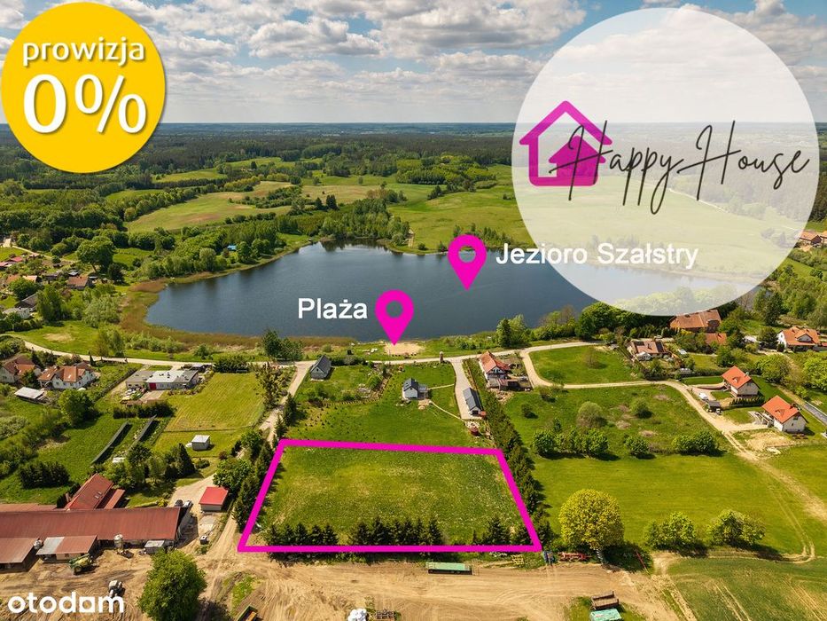 Działka 4800 m2 nad jeziorem Szałstry, WZ