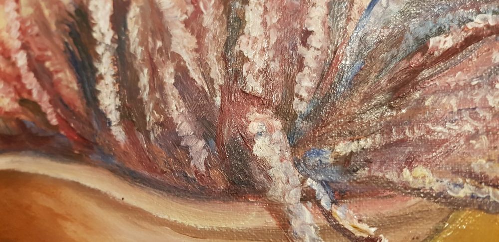 Obraz recznie malowany 30x40 cm/Grzybobranie/ wroclaw