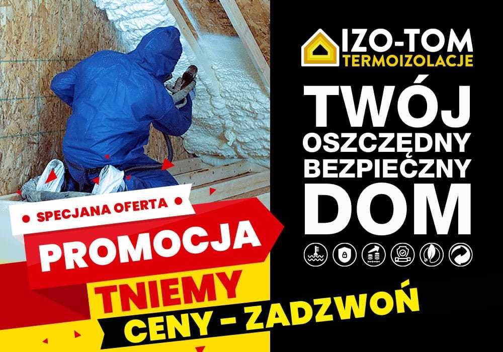 Ocieplenie Pianą PUR Ocieplanie pianką Izolacja Poddasza Dachu Tychy