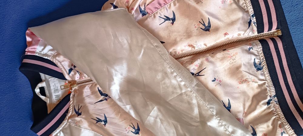 Kurtka przejściowa satynowa jaskółki hm 128