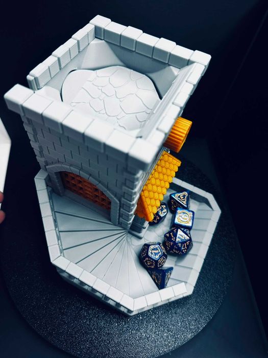 Castle Dice Tower with Tray