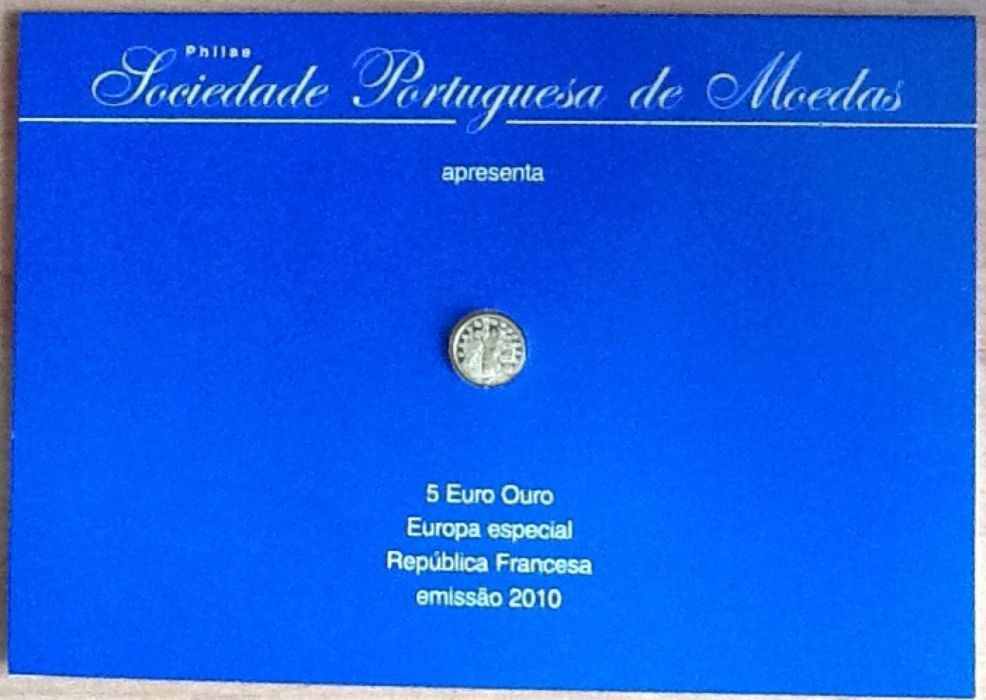 Moeda de ouro mais pequena do mundo €5