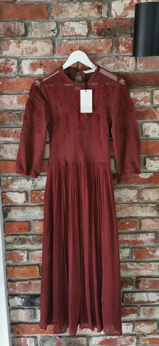 Zara Sukienka Damska Boho S