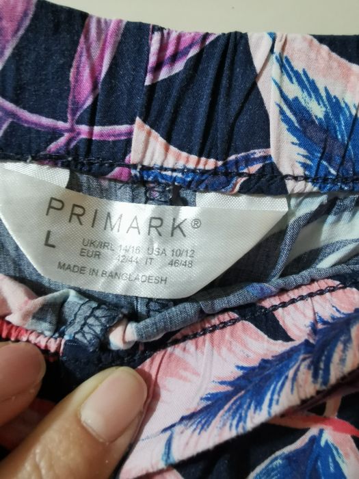 Spodenki krótkie szorty materiałowe damskie 40 L Primark granatowe