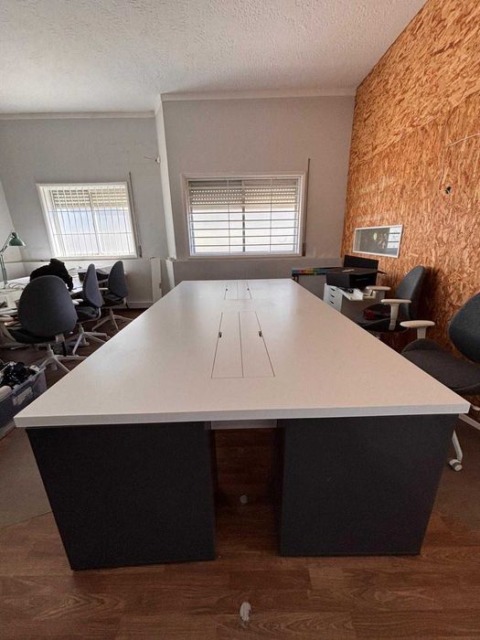 Tampo secretária ilha com 4 postos de trabalho