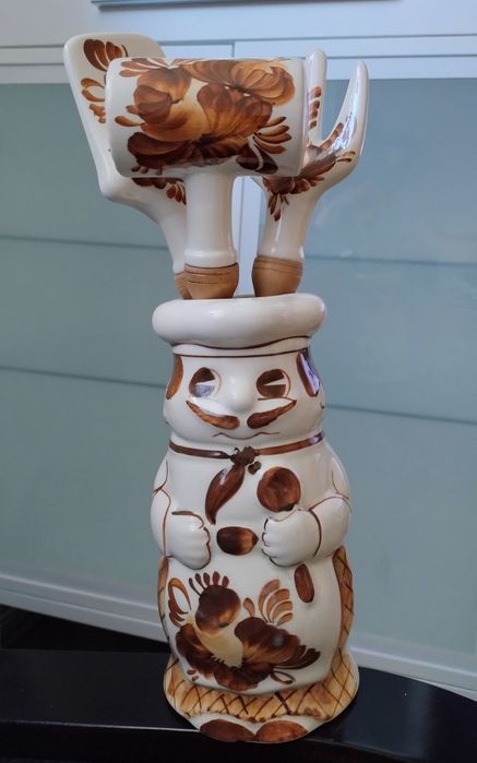 Kucharz + przybory fajans jak Włocławek