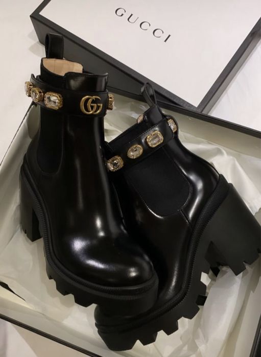 Botki czarne gucci