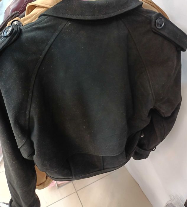 Kurtka stylowa skórzana zamsz ramoneska miu top