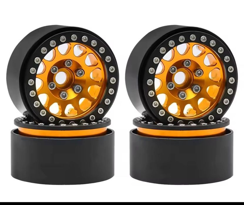 1.9" 4 aluminiowe felgi beadlock do modelu rc 1:10 hex 12mm TRX SCX