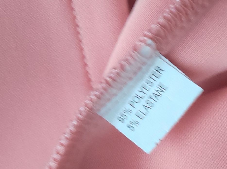 Spódnica XXL pudrowy róż mini