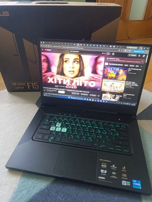 Asus Tuf Dash F15 із живою батареєю