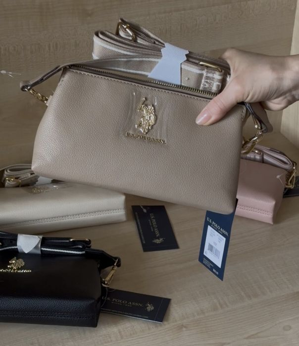 Сумка кросбоді Us Polo Assn  Оригінал!  сумочка чорна calvin klein tommy