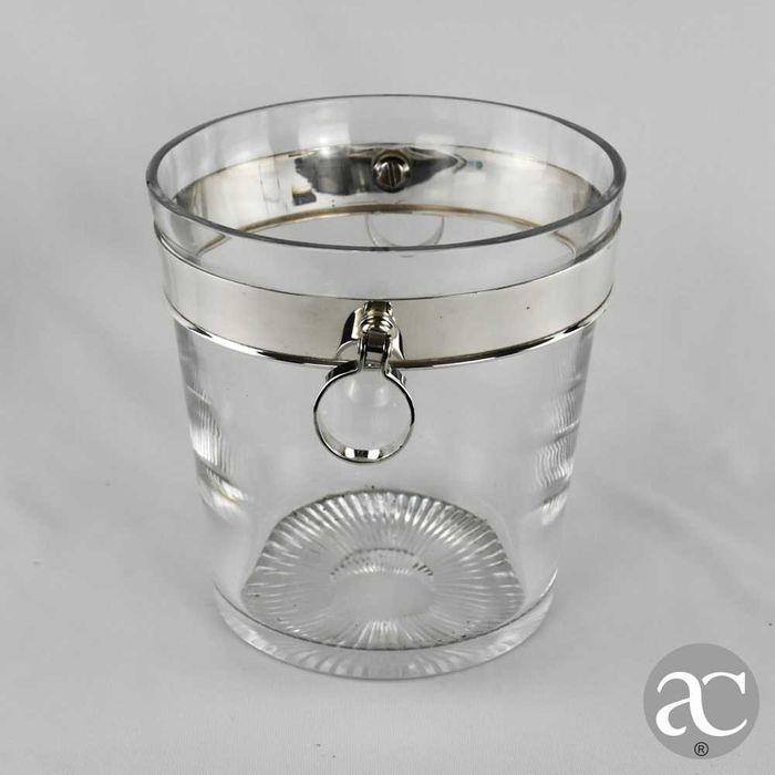 Balde de gelo em Cristal Atlantis e prata