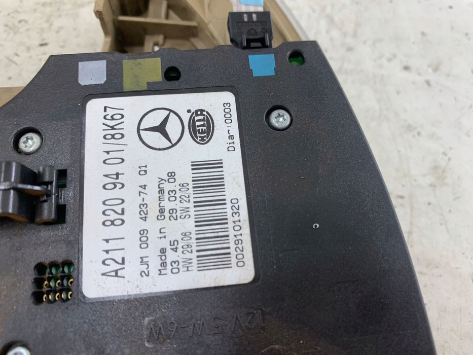 mercedes w211 lampka wnętrza oświetlenie kabiny szyberdach