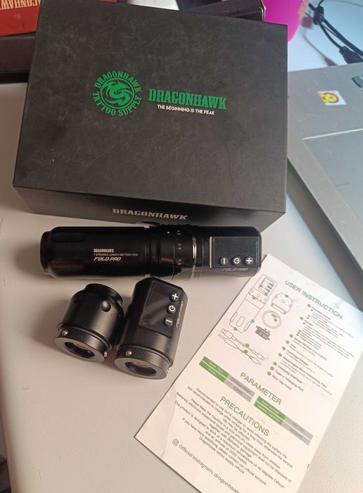 Maquina de Tatuagem Pen Dragon hawk fold pro