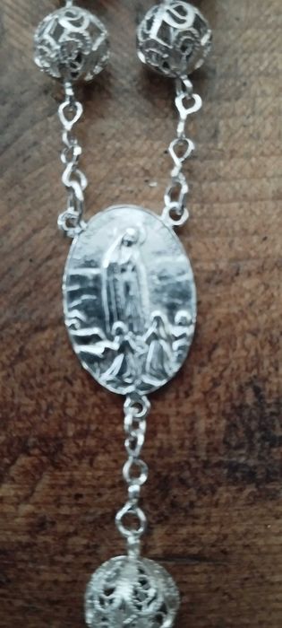 Terço antigo bolas de Viana perfeito estado