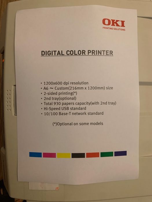 Drukarka laserowa kolorowa Oki C5800