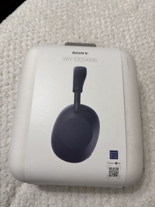 Słuchawki bezprzewodowe Sony WH-1000XM6 ANC Nauszne Bluetooth 5.3 Granatowy