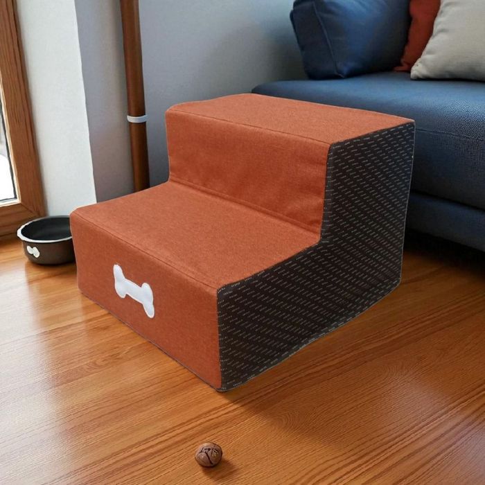 Сходинки для тварин колір помаранчевий 36х27х40 см, пандус, лесенка