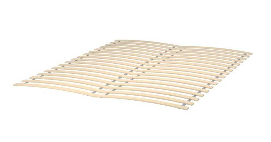 Cama IKEA MALM 140x200 cm + colchão HOVAG + estrado de ripas LURÖY