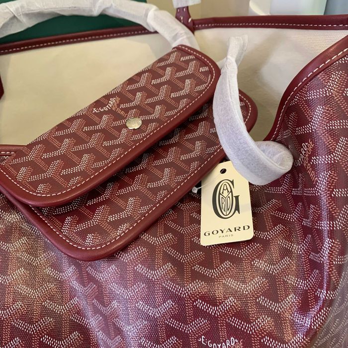 Torba Shopper w Kolorze Czerwonobrązowym GoyardSaintL0uis –