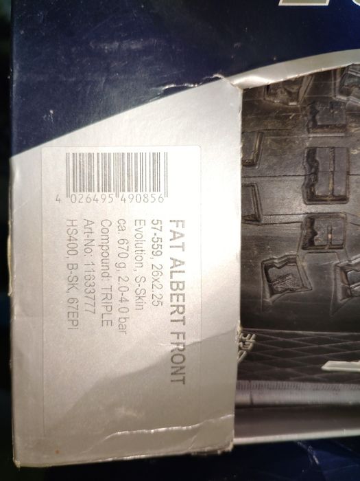 Komplet opon schwalbe fat albert 26"/2,25" przód+tył