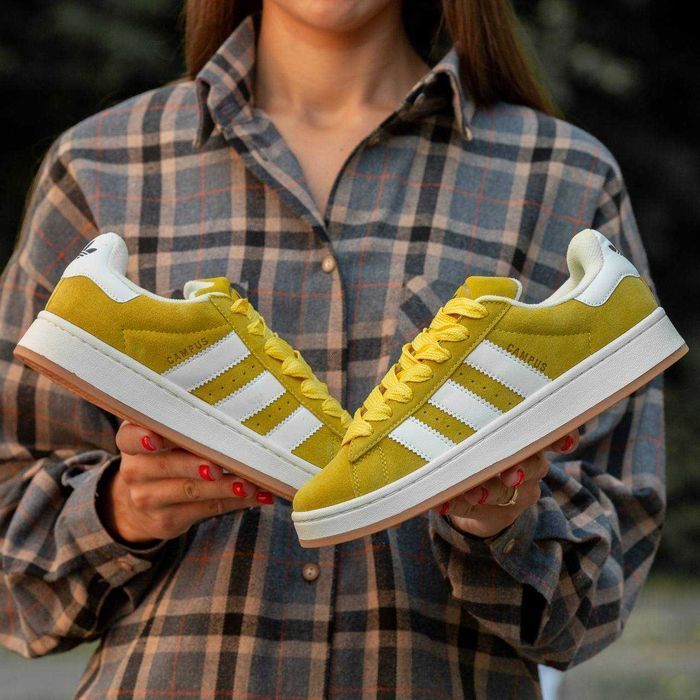 Кросівки Adidas Campus 00s Yellow/White premium