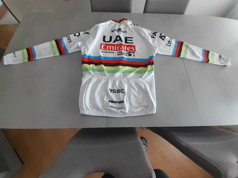 Camisola Ciclismo Campeão do Mundo Pogacar