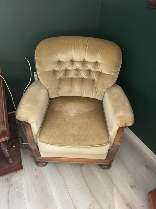 Zestaw kanapa + dwa fotele