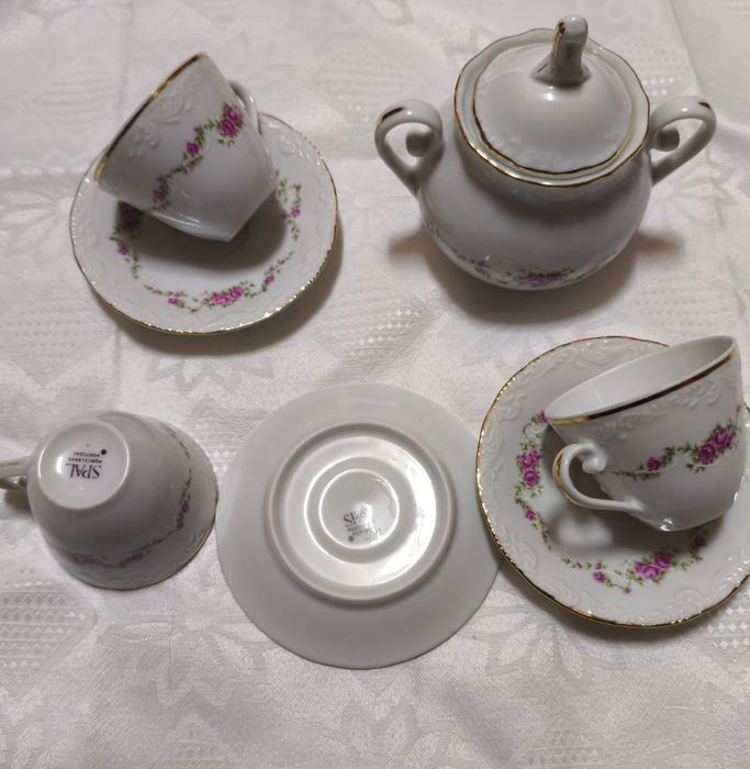 Peças serviço café porcelana SPAL