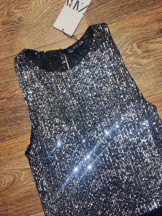 жіноче боді Zara розмір XS. S з паєтками