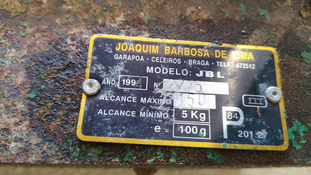 Balança decimal 150kgs.