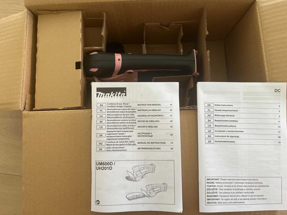 Makita UM600DZP | NOWE nożyce do trawy - ORYGINAŁ