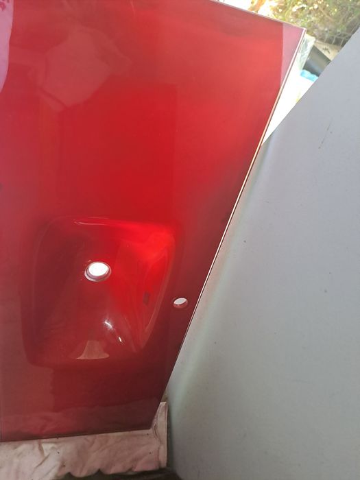Lavatório bancada em vidro