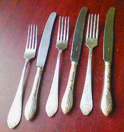 Мельхиоровый нож 1 шт.