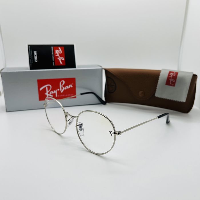Круглые очки для стиля, имиджа|Оправа Ray Ban Round Metal 3447 Silver