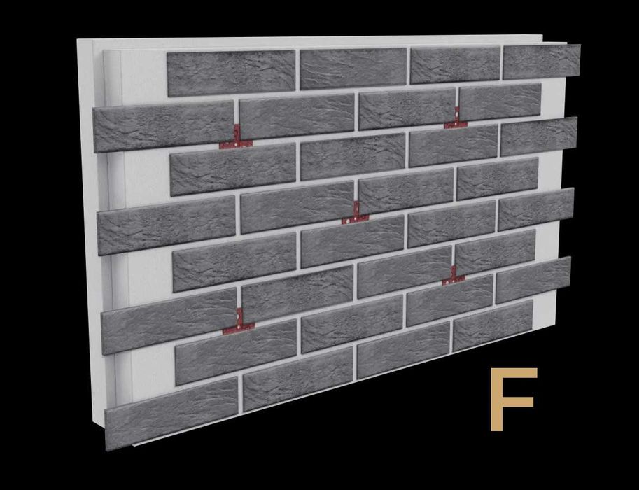 Термопанель клінкерна з плиткою BAKER STREET BEIGE Роял Фасад