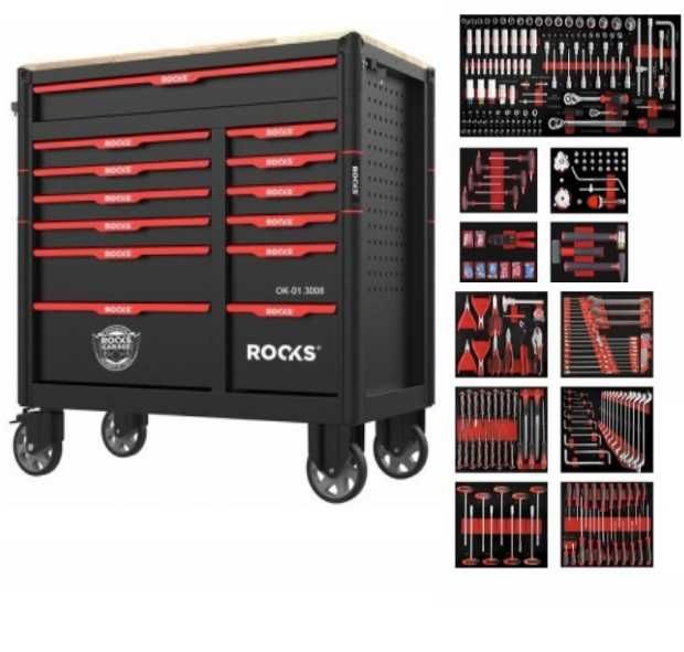 Szafka Wózek XXl Rooks Z Narzędziami 485el. OK-01.3008