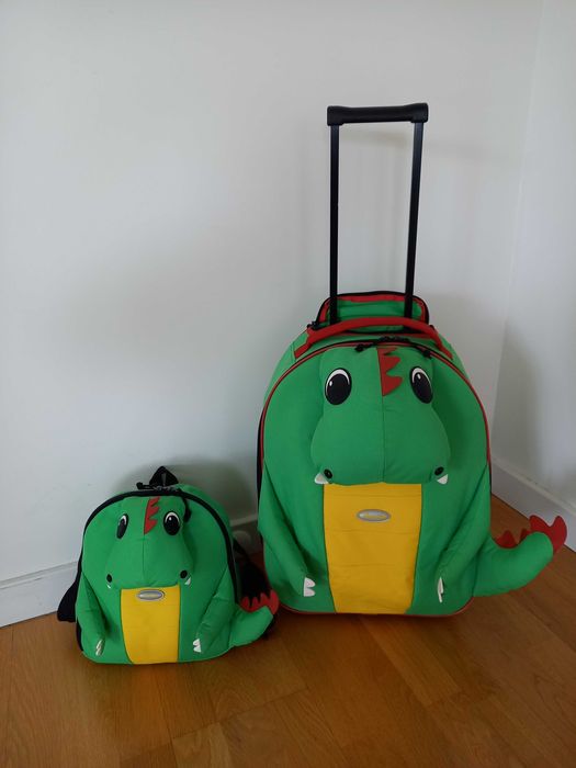 Walizka 51 cm i plecaczek Sammies by Samsonite dinozaur