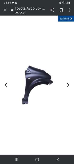 Błotnik prawy Nowy Toyota aygo Siedlce
