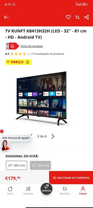 Android tb Kunft 32"