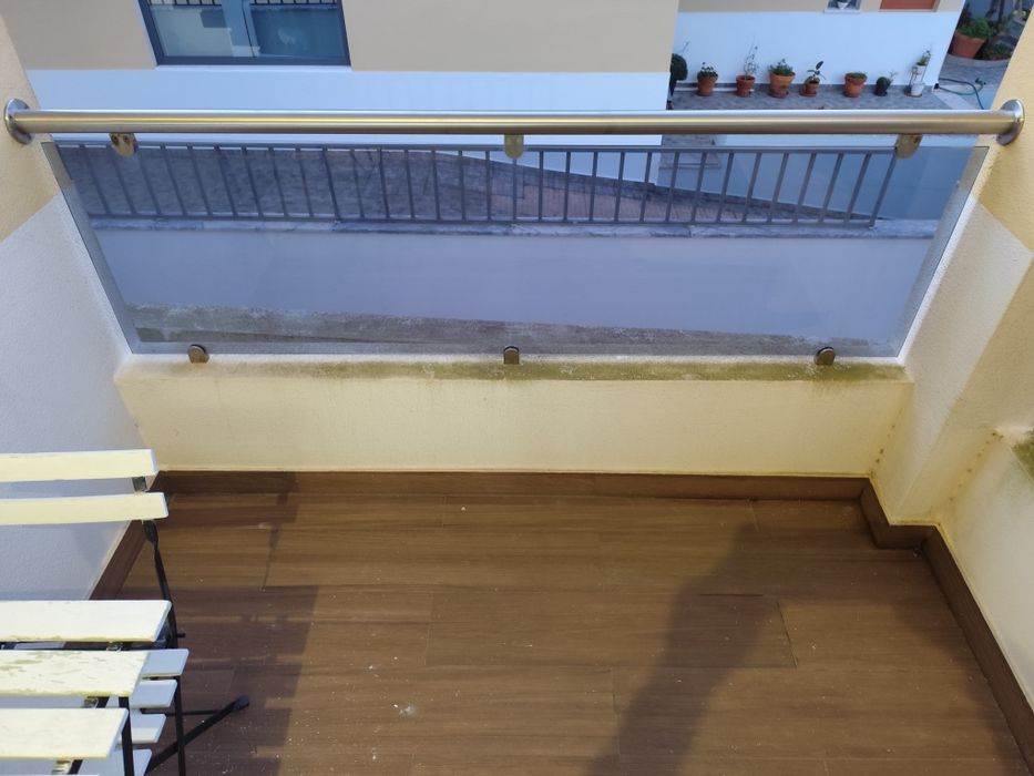 Vedação Vidros laminados em inox para varandas